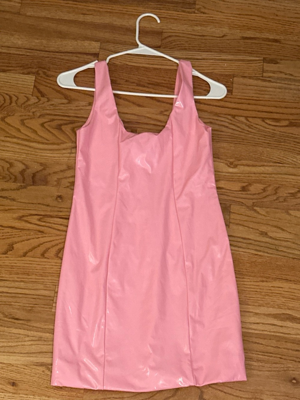 Pink Hello Molly Plastic Mini Dress Size S *worn once, perfect condition!